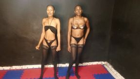 720p Black Thong Catfight Shika vs Diedry