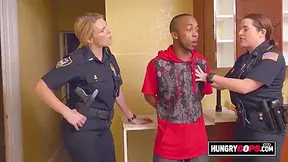 Amazing Threesome With Two White Fat Ass Cops That Are Wet As Fuck And Ready To Fuck A Black Dude