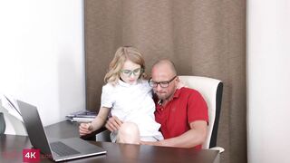 Slim4K - Stunning beauty enjoys taking cock from behind