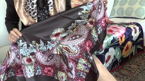 Satin Scarf Day! Cum All Over My Satin Scarf, Lady Victoria Valente