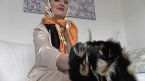 Masturbating in a Headscarf and Feeling Your Mistress's Fur on Your Nipples, Lady Victoria Valente