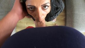 milfycalla very shiny leggins and a lot of cum on new puffy downjacket 171