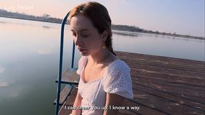 I met a sad cutie on the dock    Fucked her and the sadness was gone!