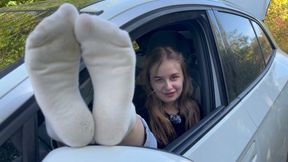 Behind the Scenes (car Blowjob, Feetfuck)