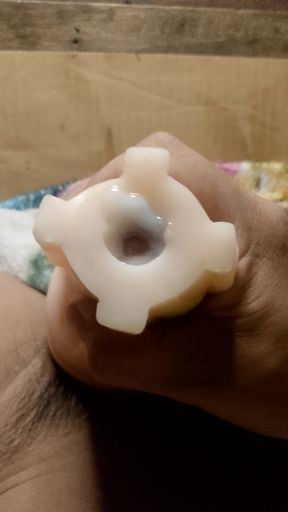 With toy