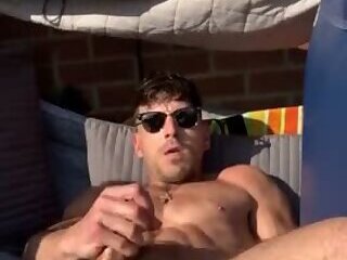 Jerking off outside and playing with my ass - Paddy O'Brian