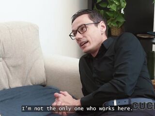 CUCK4K. Butt slam with stranger on camera