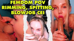 DOMINATRIX EATS YOUR ASS FEMDOM POV RIMMING BLOWJOB CEI - HD MP4