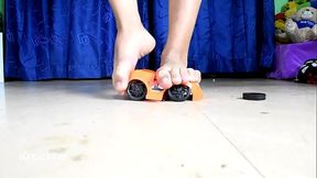 Crushing small car
