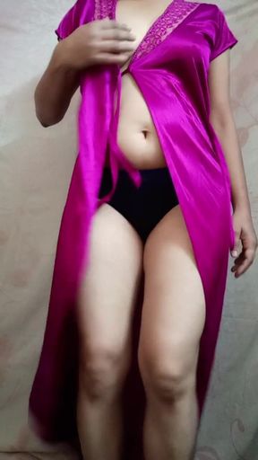 Dancing Girl Recorded Video Showing Her Ass, Boobs and Hips for Boyfriend