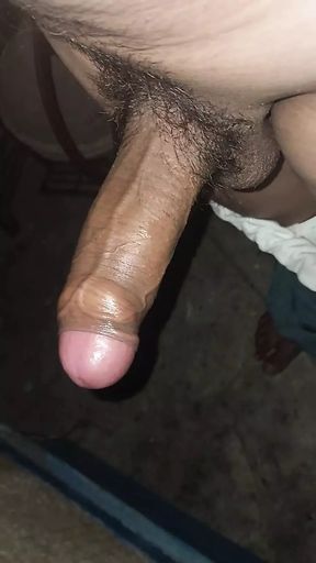 Splitting my cock at alone 😔