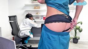 ”Camsoda big titted MILF nurse masturbates at the office”