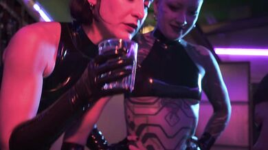 Latex Strapon Triple Domination with Mistress Ae, Mixstress Switch & Mushroom Sofi