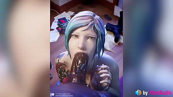 Chloe BBC Blowjob (with sound, loop) life is strange, 3d animation