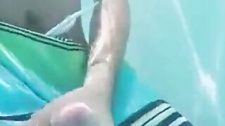 Public Pool Masturbation Caught on Tape