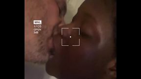 Amateur MILF gives a sloppy blowjob to her stepdad in an interracial encounter