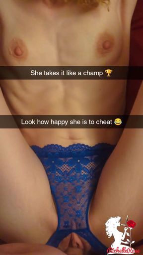 Unforgettable moment from &quot;Real Snapchat Fuck- Cheating Cumslut Begs For Creampie -Richelle Rose&quot;