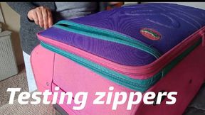 Testing zippers