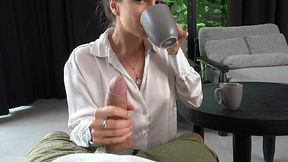 Cum-Infused Tea for My Neighbor's Thirst