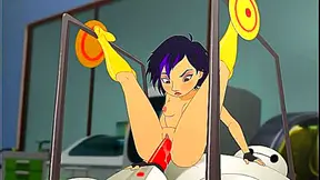Honey Lemon Impaled by Hiros Massive Rod for Ecstasy-Filled Lab Ride