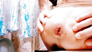 POV solo girl movie of mature white European gay whore fucking own asshole