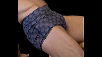 AI Stretching on Stool in Tight Short Shorts, Combined Scenes of Hot FIt Twink Stud Body Types Stretching and Showing Off