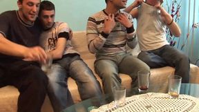 Four guy fuck each other