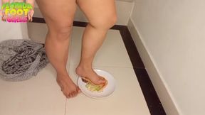BBW LATINA ANGIE from COLOMBIA - I Step On & Eat My Cheeseburger - HD 1920 x 1080 mp4
