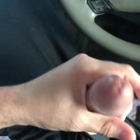 Squeezing out my precum