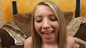 Blondie Barbie Cummings gets the perfect reward she gets after blowing a cock