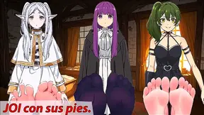 Frieren Ferns Seductive Foot Ritual Ignites Forbidden Desires in Hentai Fantasy
