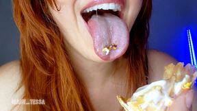 Giantess Enjoys A Sweet Little Treat!