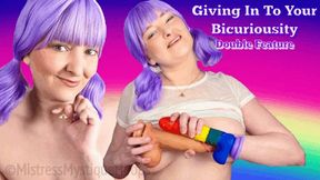 Giving In To Your Bicuriousity Double Feature - Experimenting with your "straight" friend! - Make Me Bi, Bisexual Encouragement, Gay, Queer, Female Domination, Femdom, JOI, Jerk Off Instruction with Mistress Mystique Hoops - WMV