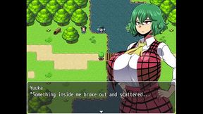 Green-haired beauty needs my help in Yuuka's Yokai session