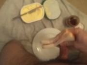 make and eat jam sandwich