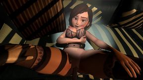 helen parr fucking secretly in the attic