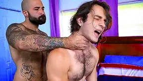 Hairy Daddy Dominates His Thirsty Stepboy In Steamy Anal Ride – GayPorn