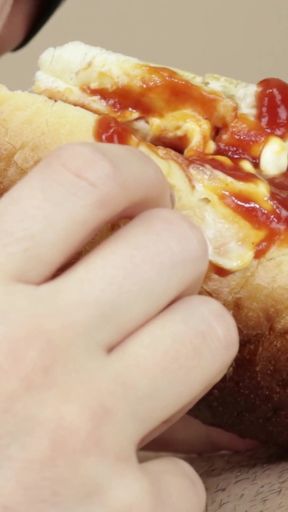 Emotional moment from &quot;A cock finished in my special hotdog&quot;