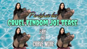 Cruel Findom JOI Tease & Pantyhose FEET