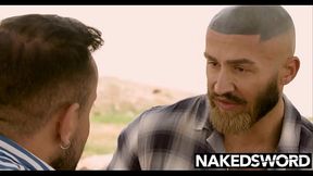 Tattooed Francois Sagat Takes Sir Peter Hard Dick