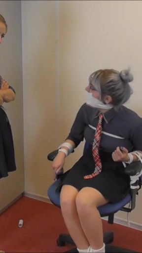 Luna Grey & Violet Haze - corporate bitches payback hD