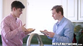 Horny Anthony Pierce and Tyler Cruise fucks some stepmom pies