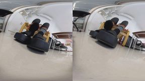 The giant YIDE wore black pants and black socks and humiliated and disciplined Jamie 3dvr180