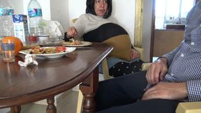 My Pregnant Stepmother Lets Me Cum in Her Coffee During Breakfast