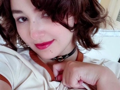 Amateur busty brunette masturbates and does hand job