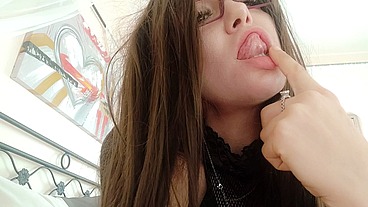 Chantal Channel so naughty while she pick her nose