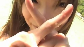 Intimate Japanese Babe, Mio Takaba, Unveils on Sandy Shore