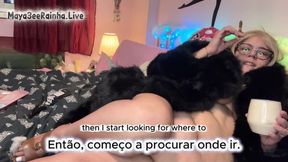 Naked Fur Coat Chain-smoking Goddess Parliament Night 100, Cohiba Short &amp; Lesbian Club Story in Michael Kors Heels