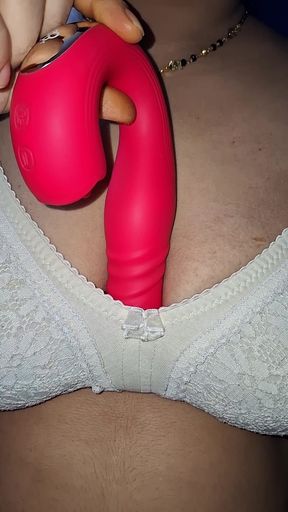 Sonu playing with vibrator