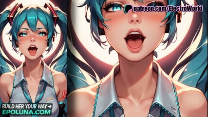 Hatsune Miku Ahegao and Full Orgasm from Penetration and Deep ThroatElectroWorldHentai